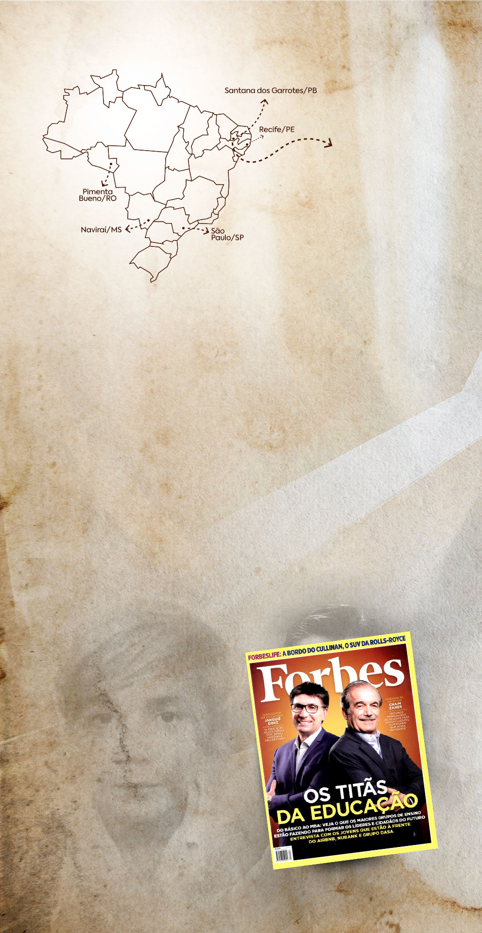 O ex-engraxate
que chegou &agrave;
lista da Forbes