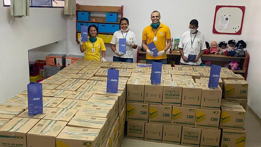 Instituto Êxito realiza entrega de cestas básicas a microempreendedores impactados pela quarentena
